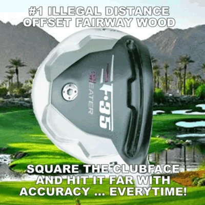 #1 DISTANCE ANTI-SLICE GHOST F-35 TAYLOR FIT MADE OFFSET FAIRWAY WOOD #3 5 7 9 - Image 1 of 3