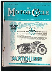 Motor Cycle Magazine June 28 1951 Motorcycle Club News Racing - Picture 1 of 1