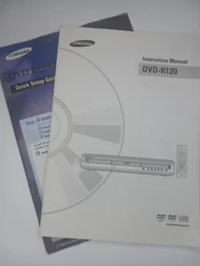 MANUAL ONLY: Samsung DVD-R120 DVD Recorder with Inserts - Picture 1 of 8