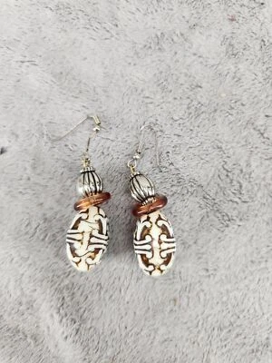 Pendientes estilo barril bohemio país tribal africano 2" Foto 1 de 3
