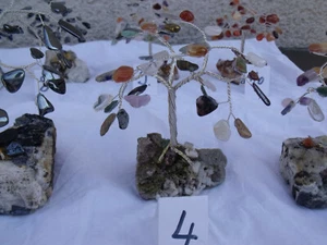 Edelsteinbäumchen Edelsteinbaum Trommelsteinen Heilsteine versch. Mineralien Nr4 - Bild 1 von 2