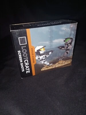 Halo Loot Crate Screen Shots Halo Icons Master Chief Figure 2016 Sealed in Box - Image 1 of 4