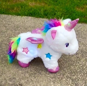 Rainbow Spark kabelloses Gehen Tanzen leuchtendes Einhorn Spielzeug - Bild 1 von 3