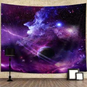 Weltraum Galaxie Vintage Poster XXL Wandteppich Wandbehang Fototapete Wandtapete - Bild 1 von 8