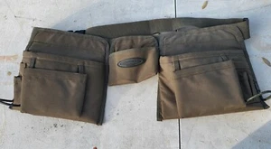 McGuire-Nicholas Leather Waist Tool Belt/ Contractors Apron Many Pockets Hammers - Picture 1 of 6