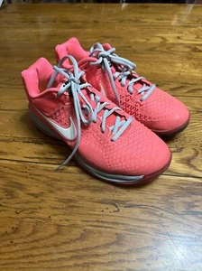 Nike Womens 554874-610 Pink  Air Max Cage Ankle High Lace Up Size 7 Tennis Shoes - Picture 1 of 8