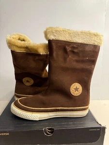 .4453 Converse Beverly Boot Brown-US 4.5 Juniors - Picture 1 of 5
