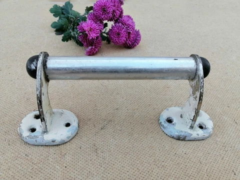 Vintage Metal Door Handle Aluminum Old Pull Interior Decor Hardware Cover