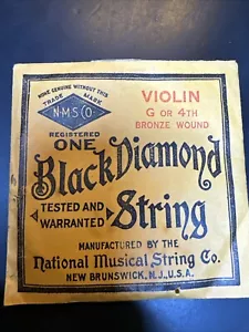 1 BLACK DIAMOND STRING VIOLIN G OR 4th - Picture 1 of 2