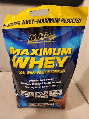 Chocolate MHP MAXIM WHEY 10LB - Imagem 1 de 3