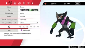 Zarude Papa Dada Pokemon Schwert Schild + Meisterball DLC - Picture 1 of 5