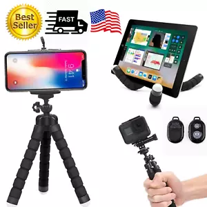 Iphone Tripod Selfie Bluetooth Remote Smartphone Gopro Streaming Tik Tok - Picture 1 of 7