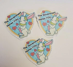 Bunny ๐ฐ Stickers PACK OF THREE - Picture 1 of 5