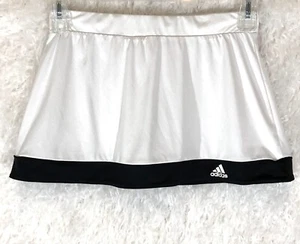 Adidas Climalite Skort Falda Atlética Blanco Negro Borde Talla S/P Deporte Yoga - Imagen 1 de 8