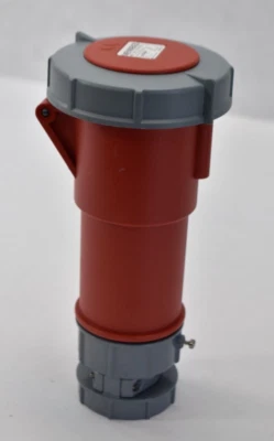 Mennekes 60843 ME530C6W Connector Device 3P5W 32A 3P+N+G Red 400 VAC Device - Image 1 of 4