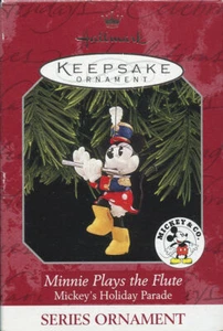 Hallmark Keepsake Ornament MINNIE PLAYS THE FLUTE 1998 Mickey's Parade Series #2 - Picture 1 of 4