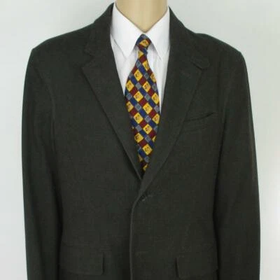 Jaqueta esportiva masculina 42 R (44) Giorgio Armani A/X cinza algodão tweed 2 btn estado perfeito - Imagem 1 de 4