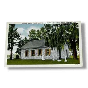 Postkarte Wyandot Mission Kirche Upper Sandusky Ohio C411 - Bild 1 von 2