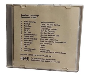 Sweetheart: Love Songs CD 2005 (Hear Music) Various Artists, Promotion Copy - Imagen 1 de 4