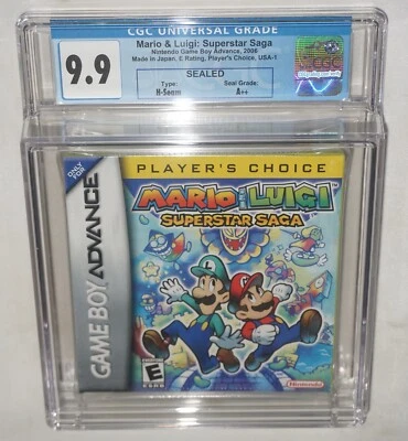 Mario & Luigi Superstar Saga (Nintendo Game Boy Advance GBA) CGC 9.9 A++ NEW - Image 1 of 3
