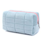 Cute Fur Makeup Bag For Women Zipper Large Solid Color Cosmetic Bag Toiletry Bag