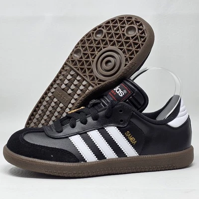 adidas Samba J Classic Core 036516 Black White Toddler Little Kid Size 2 New - Image 1 of 4