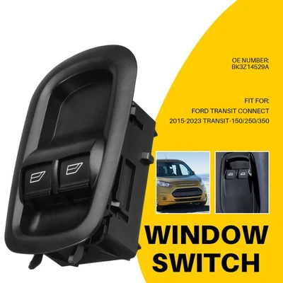 Interruptor de ventana eléctrica para Ford Transit-150/250/350 2015-2023 lado izquierdo del conductor nuevo Foto 1 de 4