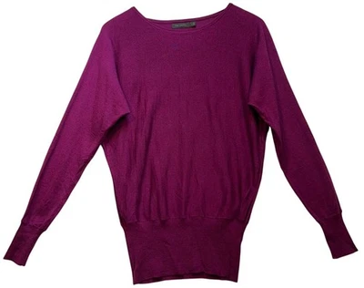Suéter suéter de lana tejido manga larga The Limited para mujer talla M púrpura elástico Foto 1 de 4