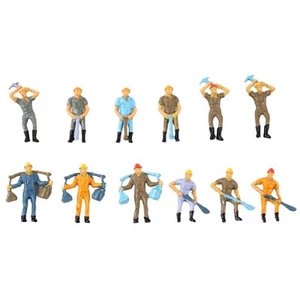 1 48 Scale Railway Worker People Set Perfect for Train and Model Enthusiasts - Picture 1 of 14