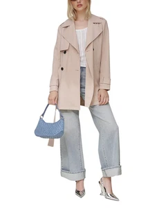 Avec Les Filles L137006 Paradise zweireihiger weicher Trenchcoat Größe S - Bild 1 von 5