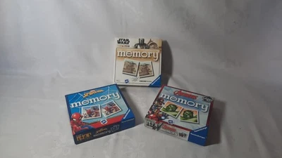Marvel Avengers/Star Wars/Spiderman Ravensburger Memory Card Games Complete - Image 1 of 3