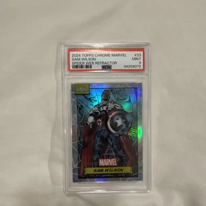 2024 Topps Chrome Marvel   Sam Wilson #23  Spider Web Refractor /399 - Picture 1 of 2