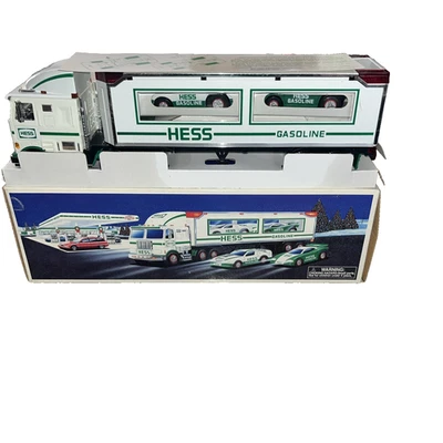 1997 Hess Toy Truck With Two Racers - Image 1 of 4