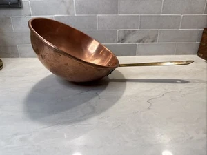 Copper Sabayon Pan/ Pot Brass Handle Made in Korea 8.5” - Picture 1 of 12