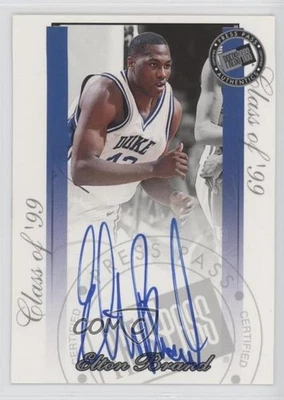 2000 Press Pass Signature Edition Auto Silver /100 Elton Brand Auto - Image 1 of 2