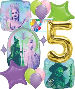 Anagram Wicked for Good 5th Birthday Party Balloons - Officially Licensed - Picture 1 of 1
