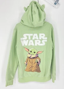 H&M Star Wars Hoodie Full Zip Jacket w/ears Grogu Mandalorian Sz 6X/7 US, 2662 - Picture 1 of 12