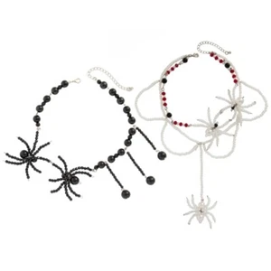 Perlen Choker Halskette Gothic Perlenkette Victorian Schmuck Accessoires - Bild 1 von 10