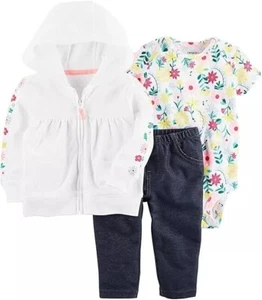 Carter's  Baby Girl  3 Piece Floral Outfit Set   Newborn - Photo 1/1