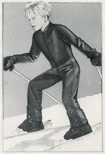 DK Sports #81 FF Sewing Pattern One-Piece Freedom Ski Suit Unisex Child S-M-L - Picture 1 of 10