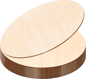 12PACK Wood Rounds for Crafts, 12 Inch Unfinished Wood Circles Discs for Door Ha - Picture 1 of 12