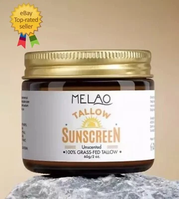 Protector solar para sebo alimentado con pasto FPS 50+ de Melao | Hidratante natural y bloqueador solar Foto 1 de 4
