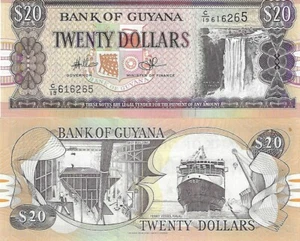 GUYANA $20 DÓLARES BILLETE UNC - Imagen 1 de 1