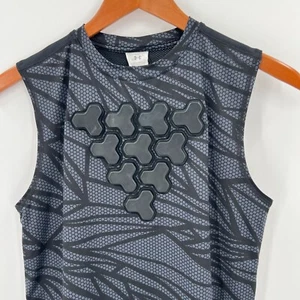 Under Armour UA Boys Youth XL Black Padded Sports Baseball Tank - Picture 1 of 12