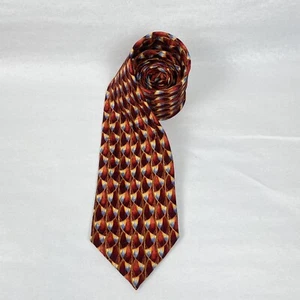 Villa Bolgheri 100% Silk Extra Long 64" Geometric Tie; Designer, Professional. - Picture 1 of 8