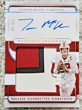 2023 Tanner McKee Panini National Treasures Collegiate Patch Auto RC SP /39