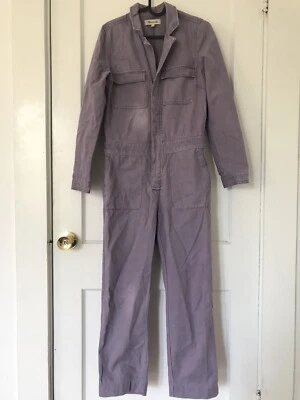 Madewell Signature Coverall Jumpsuit Garment-Dyed Smoky Grape Denim Size XS - Image 1 of 4
