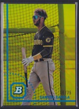 2022 Chrome Yellow Refractor Prospects Samuel Zavala 16/75 #BHCP-59