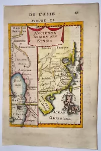 ASIA CHINA 1683 ALAIN MANESSON MALLET ANTIQUE MAP FRENCH EDITION 17TH CENTURY - Picture 1 of 3