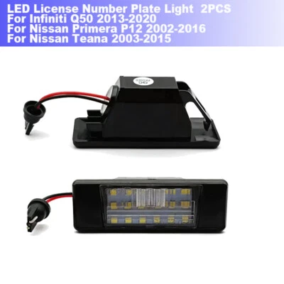 For Nissan Pathfinder R51 Qashqai J10 X-Trail LED License Number Plate Light - Image 1 of 4